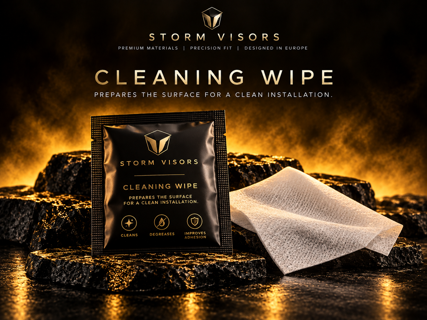 Storm Visors cleaning wipe