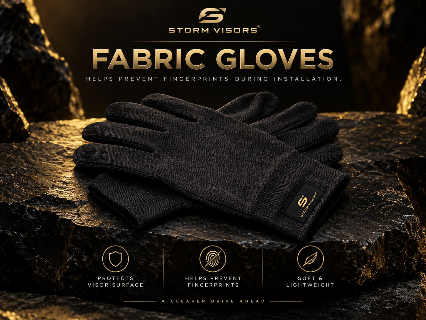 Storm Visors fabric gloves