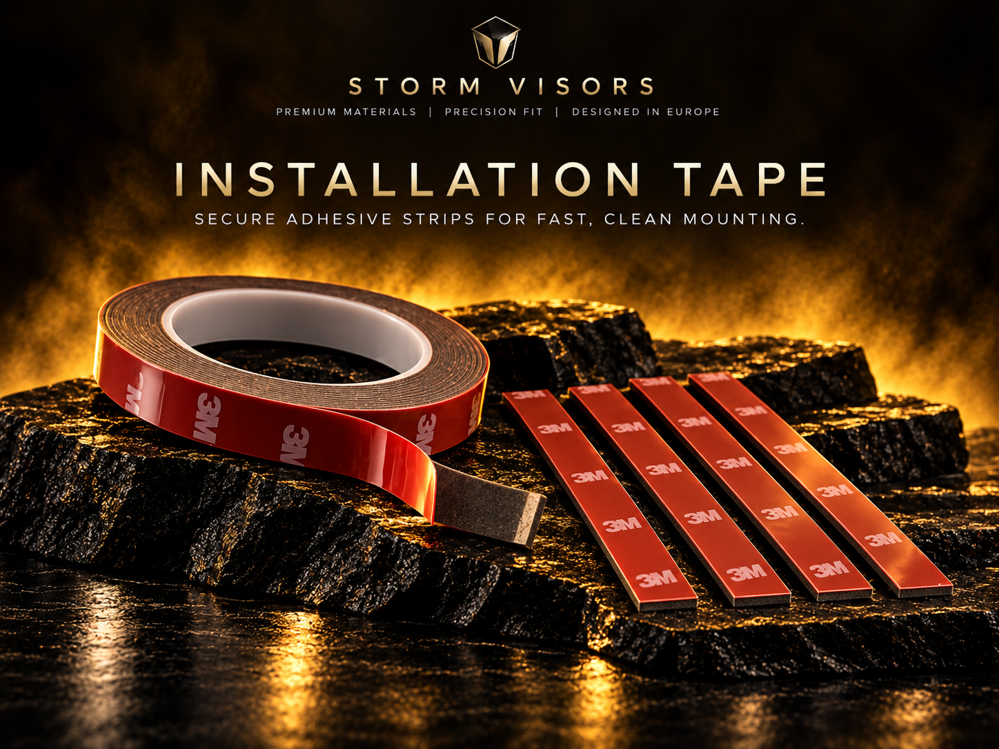 Storm Visors installation tape