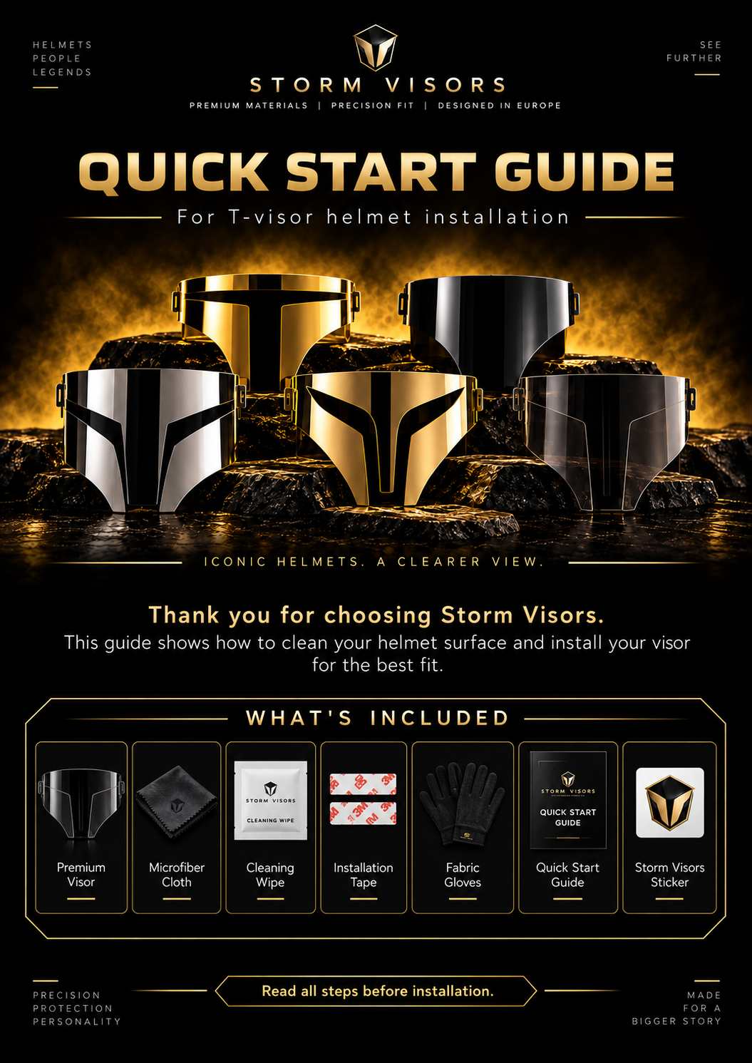 Storm Visors quick start guide