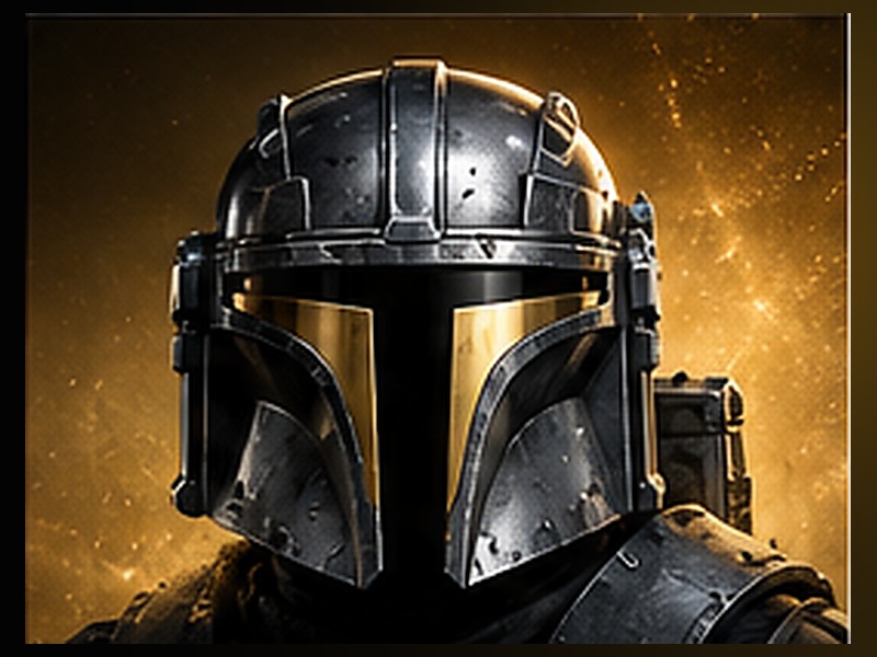 Heavy Mandalorian inspired helmet